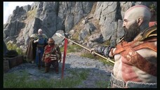 Kratos Meets Odin For The First Time - God of War Ragnarok-(480p)