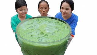 Bà Tân Vlog - Làm Bát Chè Bánh Lọt Lá Dứa Siêu To Khổng Lồ Giải Nhiệt Mùa Hè