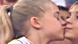 she is so cute / cute girls / the kiss is so cute / my dk is snd to see this #kisscam #reels #love