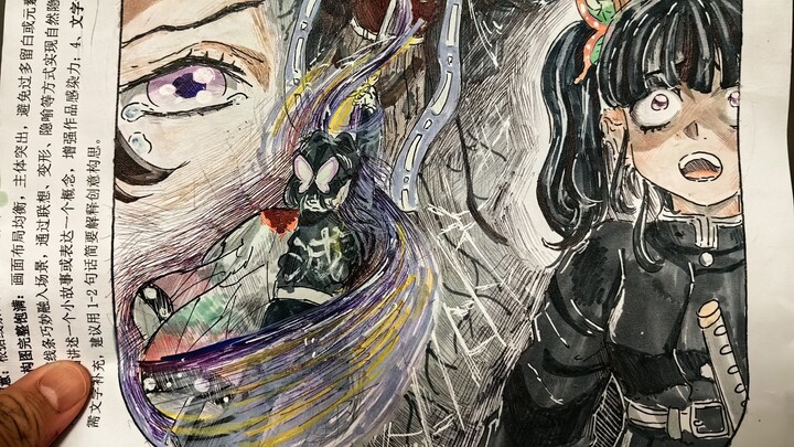 You say you’ve been painting for five hours and still haven’t finished?! ‖Middle Schooler