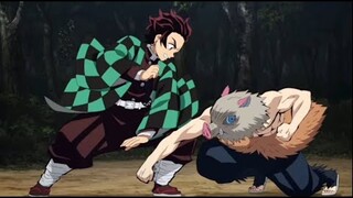 Tanjiro VS Inosuke DUBLADO PT-BR  [OFICIAL] | KIMETSU NO YAIBA