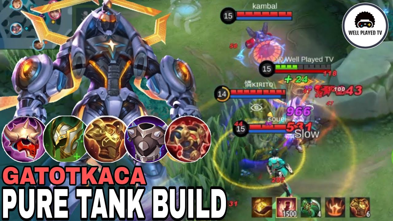 Recommended Build For Roaming Gatotkaca Pure Tank Build Bilibili