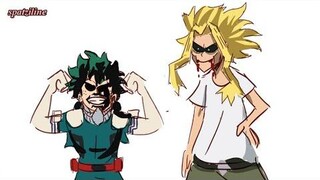 ชอบ Deku ชอบ All Might aka DadMight ฮีโร่ของฉัน Academia Comics0