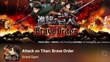 🎯 ATTACK ON TITAN: BRAVE ORDER // ANDROID - IOS GAMEPLAY 2022