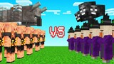 Fighting My FRIENDS With A MOB ARMY! (Minecraft)