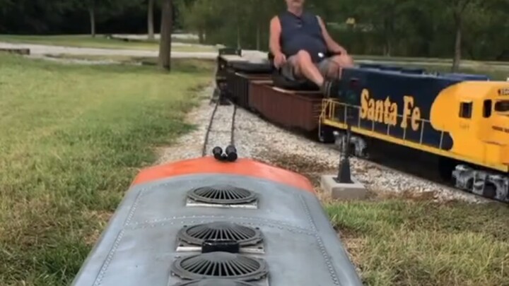 Driving a train