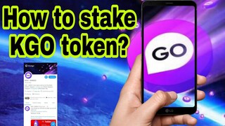 How to stake KGO Token? KiwiGo Staking Tutorial