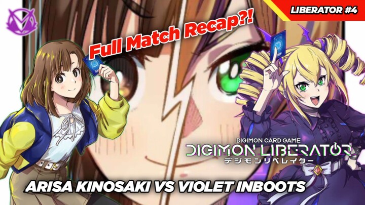 Digimon Liberator Full Match Recap! Arisa Kinosaki VS Violet Inboots