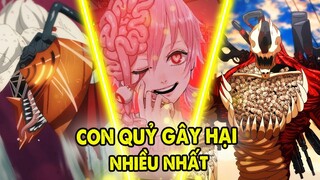 Top 7 Con Quỷ Gây Hại Nhiều Nhất Thế Giới Chainsaw Man, Quỷ Súng Chỉ Top 2