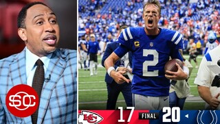 ESPN's Stephen A. "STUNNED" Matt Ryan drives Colts to 1st win with 20-17 comeback vs Chiefs