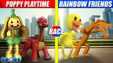 Poppy Playtime vs Rainbow Friends Race | SPORE