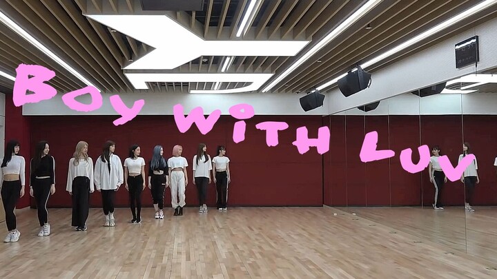 TWICE Practicing BTS' Boy with Luv at the dance studio