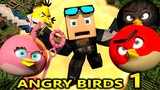 ANGRY BIRDS IN MINECRAFT! (official) Minecraft Animation Game Challenge