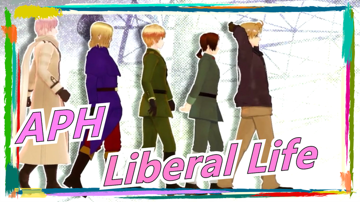 Hetalia: Axis Powers|[Hand Drawn MAD/Happy Birthday Jones in 2015]Liberal Life