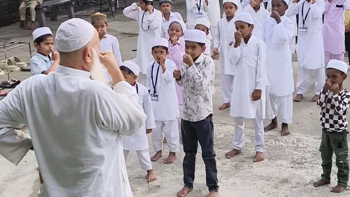 印度伊斯兰学校早晨的锻炼！孩子们太可爱了 | 印度穆斯林生活