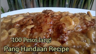 100 PESOS| BURGER STEAK with GARLIC MUSHROOM GRAVY | PANG-HANDAAN RECIPE | BUDGET MEAL