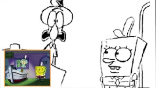 [Reprint] Spongebob animation line drawing