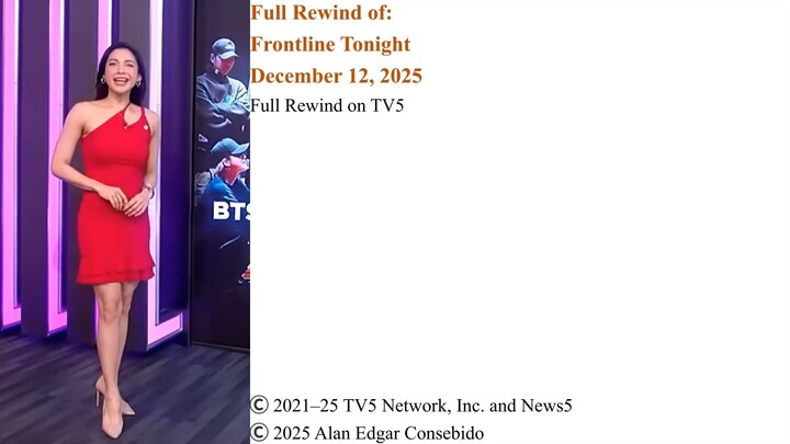 Full Rewind on TV5 | Frontline Tonight – December 12, 2025