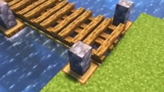 Minecraft：新手木桥搭建！