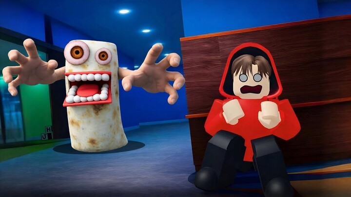 Yuta, Mio Dan Baby Celine Dikejar Monster Shawarma  ROBLOX