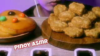 Chicken Nuggets + Leche Flan! (filipino/pinoy asmr mukbang)