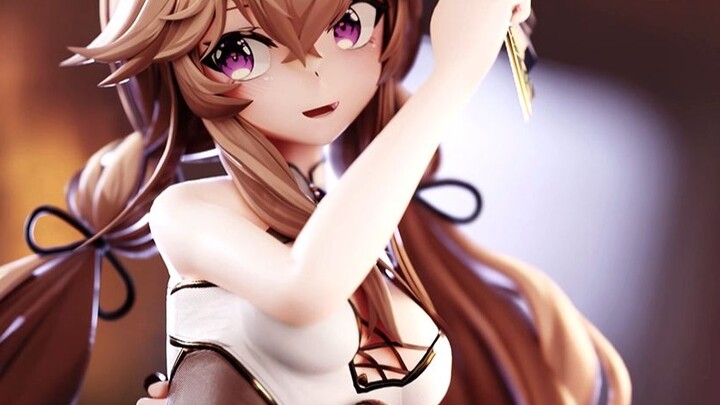 [OC/MMD model display] Flower and Moon in Pair