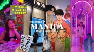 MANILA VLOG 🇵🇭BTS themed cafe hopping, photoism, filling station 💜🍰📷⛽️