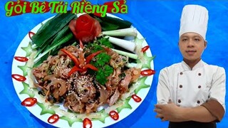 Gỏi Bê Tái Riềng Sả || hướng dẫn chi tiết đơn giản dễ hiểu