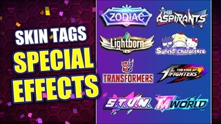 SPECIAL SKIN TAG EFFECTS FOR COMPLETED SETS