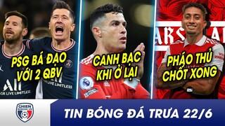 TIN BÓNG ĐÁ TRƯA 22/6: SỐC! Lewy chốt chốt gia nhập PSG sát cánh Messi? Ronaldo lo lắng vì ở lại MU