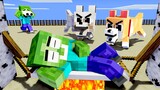 Monster School : Baby Zombie and Bad Wolf but Good - Sad Story - Minecraft Animation