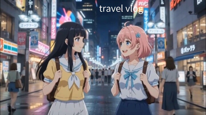 two bestie explore Tokyo 🇯🇵 | Travel anime vlog