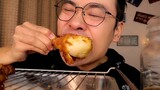 [Cooking] Sharing Honey Butter Fried Chicken and Cola at Midnight