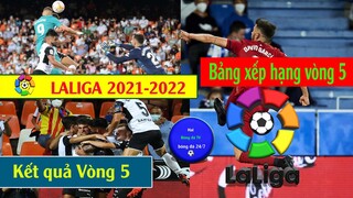 Tin Bóng Đá Kết quả LaLiga Vòng 5, Bảng xếp hạng mới nhất