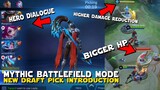 NEW MYTHIC BATTLEFIELD MODE! BIGGER DAMAGE REDUCTION STRONGER TURRETS AND NEW DRAFT PICK MODE INTRO!