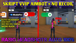 CHEAT FF MOD AUTO HEADSHOT + ANTI BANNED SETELAH UPDATE VIP FF NO RECOIL 100%