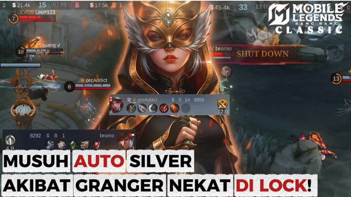 GUSION TAK BERDAYA! 💀 Musuh AUTO SILVER & KENA MENTAL Akibat Usik Granger! 🔥