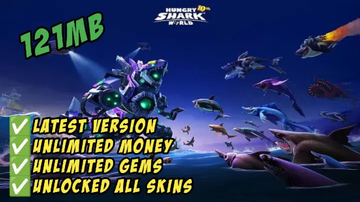Download Hungry Shark Latest Version 9.3.0 Mod Apk For Android with Game Link