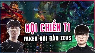 T1 FAKER VS ZEUS TOP: QUỶ VƯƠNG DẠY ĐÀN EM CÁCH CHƠI GAME VÀ CÁI KẾT...!!! (LMHT) RANK HÀN 11.24