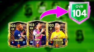 Finally Reached 104 OVR!! We've Messi, Ronaldo, Zidane, Mbappe - Greatest Team Upgrade Ever