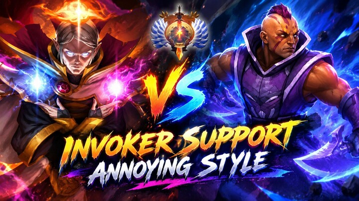 Invoker Pos 4 Gameplay Annoying Style 🔴Immortal Rank🔴