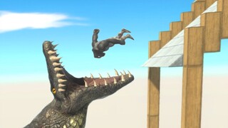 Fall into Purussaurus Cage - Animal Revolt Battle Simulator