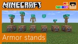 Minecraft Commands [Thai]: วิธีสร้าง Armor Stand หลากหลายรูปแบบ