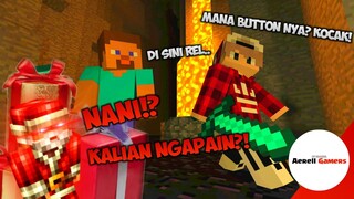 2 KOCAK! NYARI BUTTON DI KERETA SANTA! | MINECRAFT INDONESIA