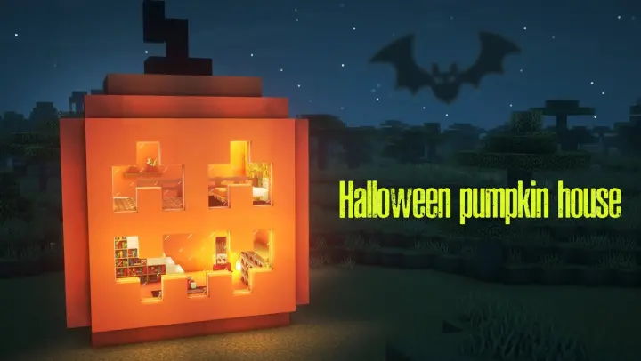 Minecraft Halloween: how to build a pumpkin house