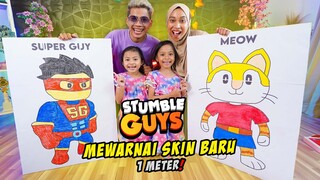 MEWARNAI SKIN BARU STUMBLE GUYS 1 METER‼️ WOW BESAR BANGET‼️🥳