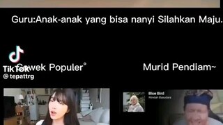 murid pendiam ketika disuru nyanyi🗿