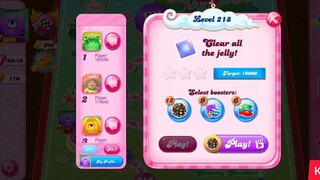 CANDY CRUSH SAGA LEVEL 218 (NEW VERSION)