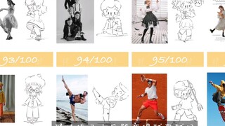 Putaran ketiga sketsa 100 karakter｜Bagaimana rasanya menggambar sketsa 100 karakter dalam satu bulan