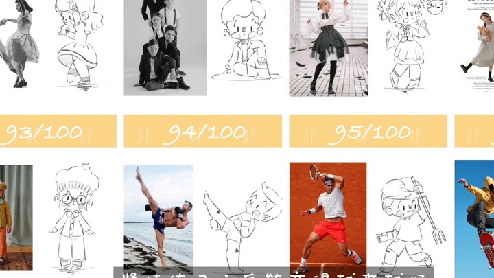 The third round of 100 character sketches｜What is it like to draw 100 character sketches in one mont